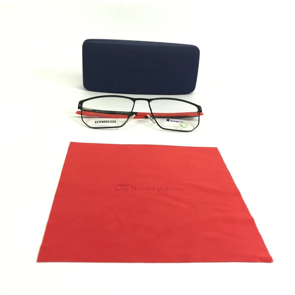 Champion Eyeglasses Frames PROPELX 100 C01 Matte Black Rectangle 59-17-145